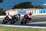 Marco Melandri vor Jonathan Rea 