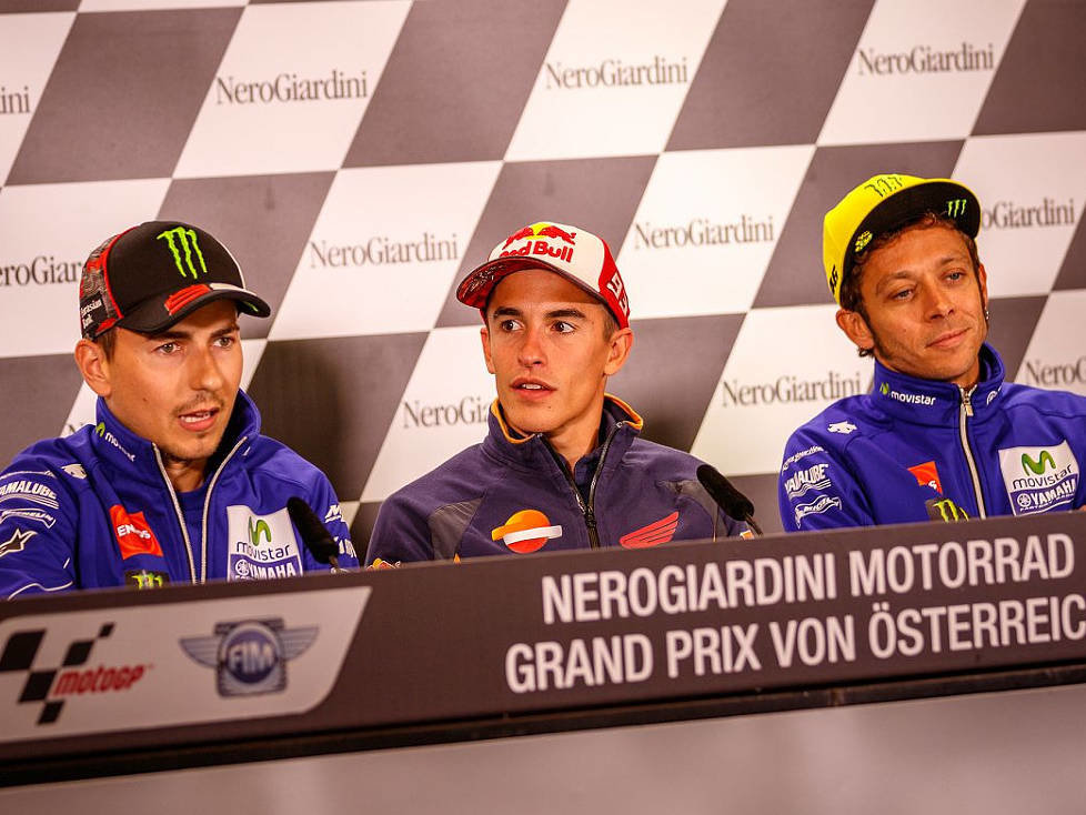 Jorge Lorenzo, Marc Marquez, Valentino Rossi