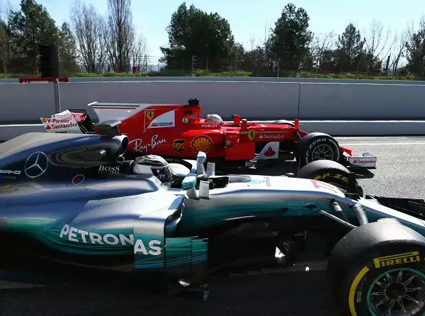 Titel-Bild zur News: Valtteri Bottas, Sebastian Vettel