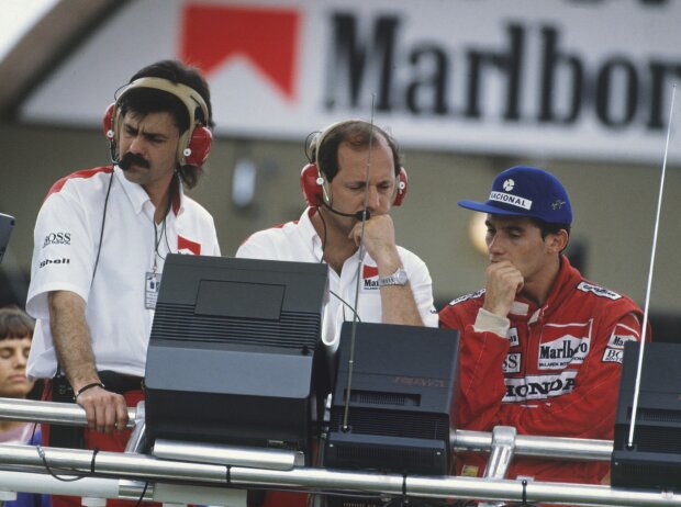 Titel-Bild zur News: Ron Dennis, Ayrton Senna
