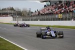 Pascal Wehrlein (Sauber), Carlos Sainz (Toro Rosso) und Romain Grosjean (Haas) 