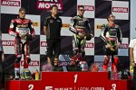 Chaz Davies, Jonathan Rea und Tom Sykes 