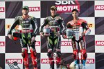 Tom Sykes, Jonathan Rea und Marco Melandri 