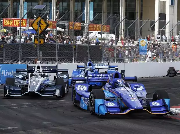 Max Chilton, Scott Dixon, Tony Kanaan Titel-Bild zur News: Max Chilton, Scott Dixon, Tony Kanaan