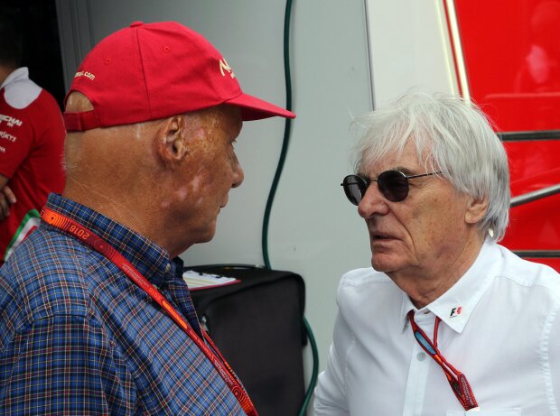 Titel-Bild zur News: Niki Lauda und Bernie Ecclestone