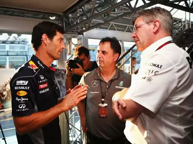 Titel-Bild zur News: Mark Webber, Ross Brawn