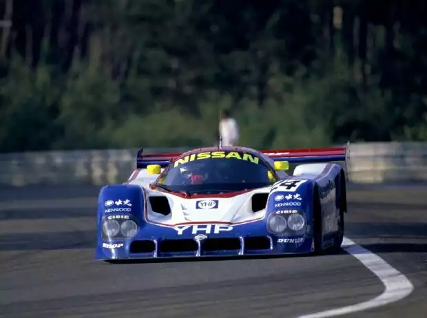Mark Blundell (Nissan) in Le Mans 1990 Titel-Bild zur News: Mark Blundell (Nissan) in Le Mans 1990