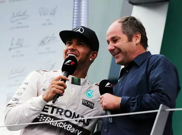 Lewis Hamilton, Gerhard Berger Titel-Bild zur News: Lewis Hamilton, Gerhard Berger