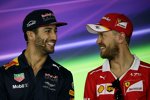 Daniel Ricciardo (Red Bull) und Sebastian Vettel (Ferrari) 