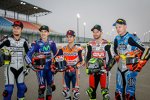 Karel Abraham, Maverick Vinales, Daniel Pedrosa, Cal Crutchlow und Tito Rabat 