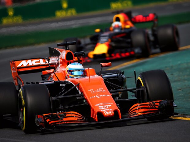 Titel-Bild zur News: Daniel Ricciardo, Fernando Alonso