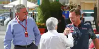 Chase Carey, Bernie Ecclestone, Christian Horner