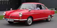 NSU Sportprinz, gebaut von 1959 bis 1967. Die damals beliebten Talbotspiegel waren nicht serienmäßig
