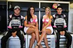 Sergio Perez (Force India) und Esteban Ocon (Force India) 