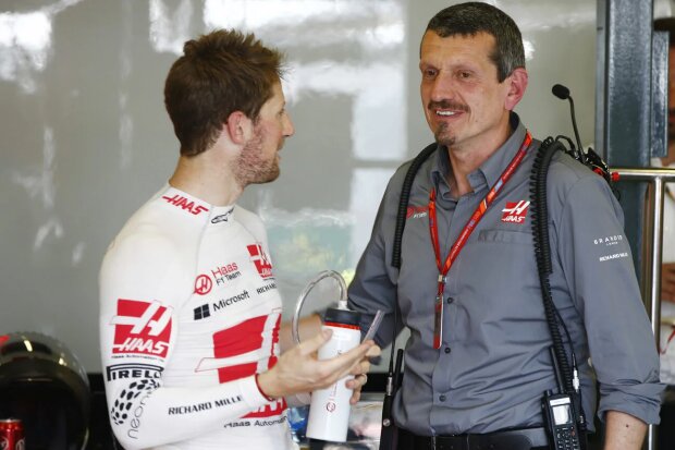 Romain Grosjean  ~Romain Grosjean und Günther Steiner (Haas) ~ 