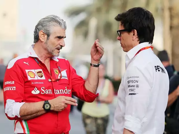 Maurizio Arrivabene, Toto Wolff Titel-Bild zur News: Maurizio Arrivabene, Toto Wolff