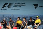 Jolyon Palmer (Renault) und Nico Hülkenberg (Renault) 