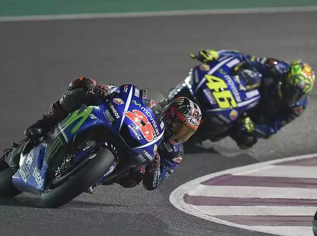 Maverick Vinales, Valentino Rossi Titel-Bild zur News: Maverick Vinales, Valentino Rossi