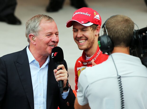 Titel-Bild zur News: Martin Brundle und Sebastian Vettel