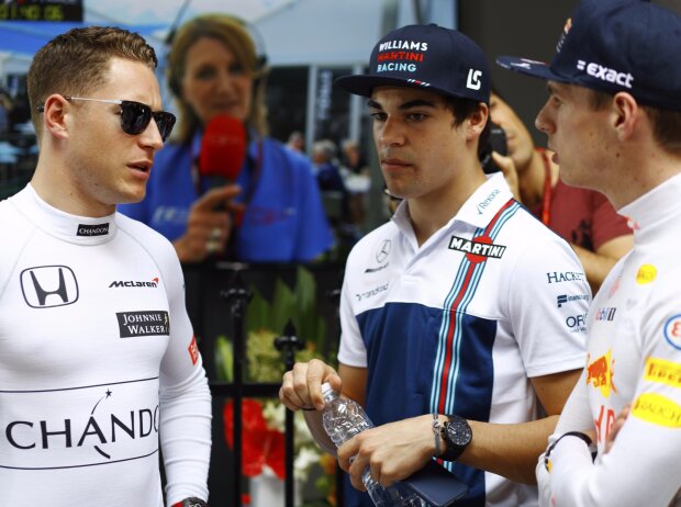 Stoffel Vandoorne, Lance Stroll, Max Verstappen