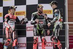 Marco Melandri, Jonathan Rea und Tom Sykes 