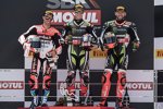 Marco Melandri, Jonathan Rea und Tom Sykes 