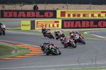 Tom Sykes vor Marco Melandri und Xavi Fores 