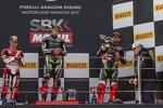 Marco Melandri, Jonathan Rea und Tom Sykes 