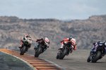 Jonathan Rea vor Marco Melandri und Chaz Davies 
