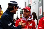 Antonio Giovinazzi (Sauber) und Sebastian Vettel (Ferrari) 