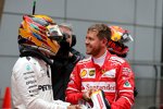 Lewis Hamilton (Mercedes) und Sebastian Vettel (Ferrari) 