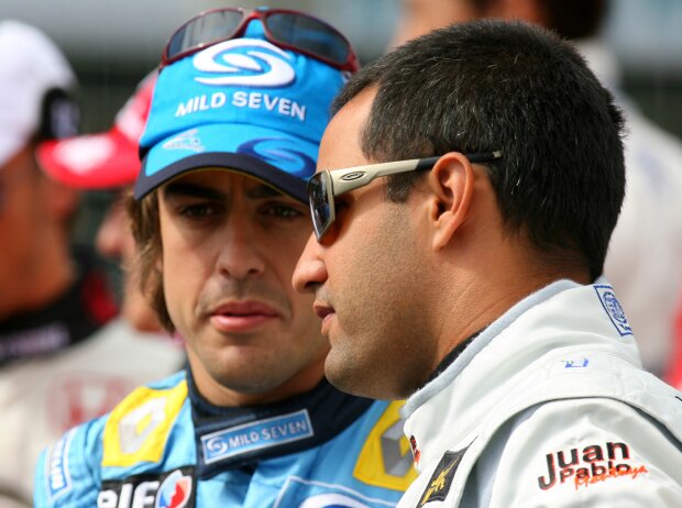 Titel-Bild zur News: Fernando Alonso und Juan Pablo Montoya