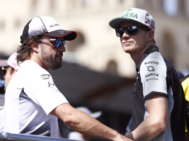 Titel-Bild zur News: Fernando Alonso, Nico Hülkenberg