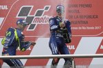 Valentino Rossi und Maverick Vinales (Yamaha) 