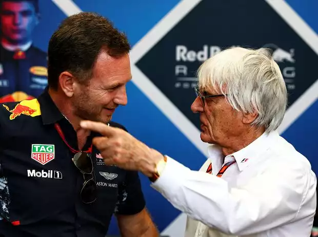 Christian Horner, Bernie Ecclestone Titel-Bild zur News: Christian Horner, Bernie Ecclestone