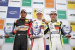 Jehan Daruvala, Mick Schumacher und Lando Norris 