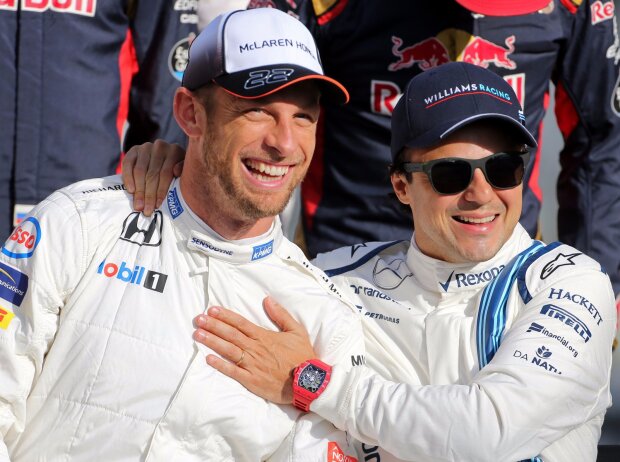 Titel-Bild zur News: Jenson Button, Felipe Massa