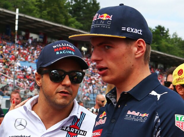 Titel-Bild zur News: Sergio Perez, Felipe Massa, Max Verstappen