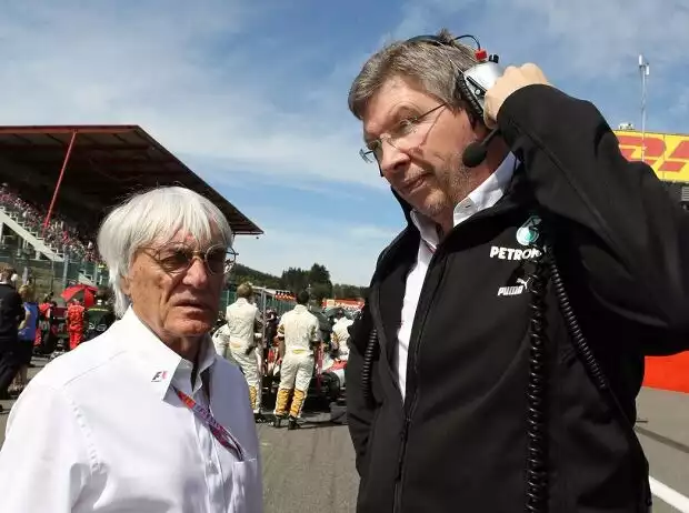 Bernie Ecclestone, Ross Brawn Titel-Bild zur News: Bernie Ecclestone, Ross Brawn