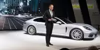 Oliver Blume, Vorstandsvorsitzender der Porsche AG, präsentiert den Panamera Sport Turismo und den neuen Panamera Executive (China-Version)