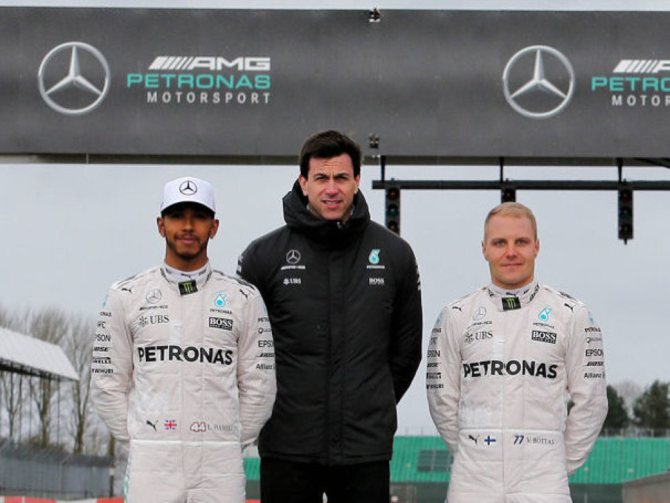 Lewis Hamilton, Toto Wolff, Valtteri Bottas