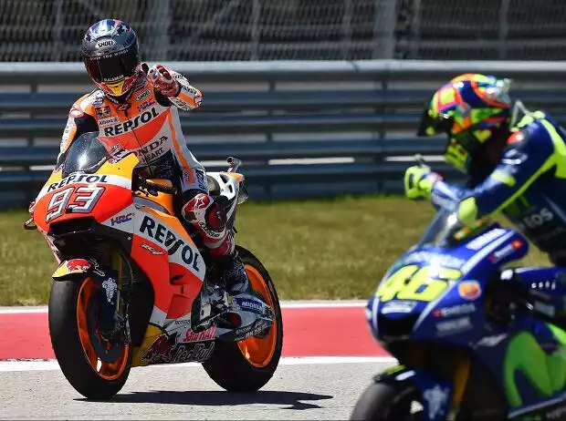 Marc Marquez, Valentino Rossi Titel-Bild zur News: Marc Marquez, Valentino Rossi