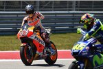 Marc Marquez und  Valentino Rossi 