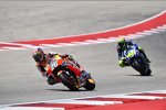 Daniel Pedrosa vor  Valentino Rossi 