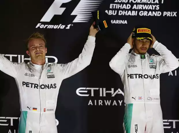 Titel-Bild zur News: Nico Rosberg, Lewis Hamilton