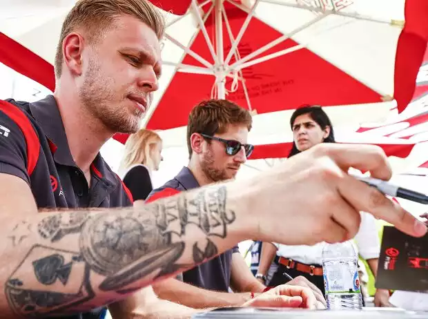 Kevin Magnussen, Romain Grosjean Titel-Bild zur News: Kevin Magnussen, Romain Grosjean