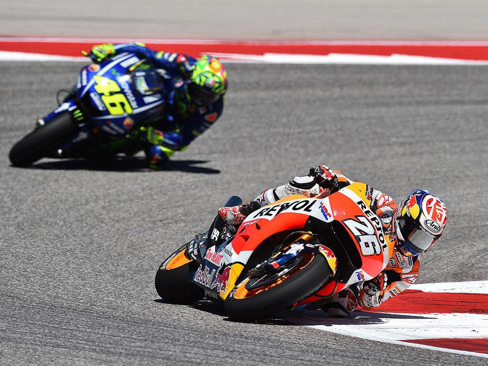 Daniel Pedrosa, Valentino Rossi