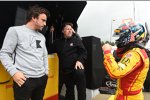 Fernando Alonso (McLaren), Michael Andretti und Ryan Hunter-Reay 