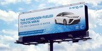 Bild zum Inhalt: Kuriose Idee: Toyota reinigt mit Mirai-Werbung die Luft