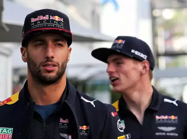 Titel-Bild zur News: Daniel Ricciardo, Max Verstappen